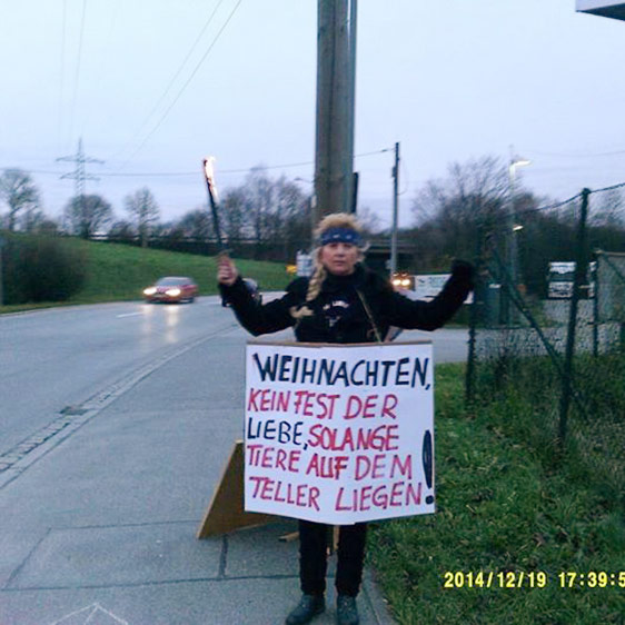 Weihnachten, kein Fest der Liebe, solange Tierprodukte (Fleisch, Milchprodukte, Eier, Fisch) auf dem Teller liegen!