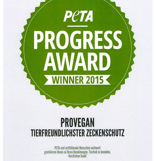 Progress Award für den tierfreundlichsten Zeckenschutz